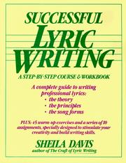 Successful lyric writing : a step-by-step course and workbook  Cover Image