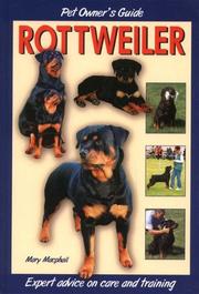 Dog owner's guide to the rottweiler  Cover Image