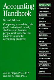 Accounting handbook. Cover Image