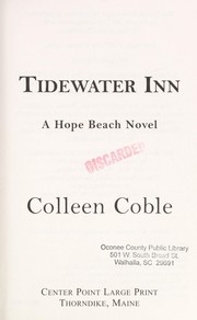 Tidewater Inn a Hope Beach Novel  Cover Image