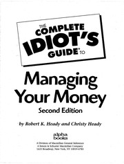 The complete idiot's guide to managing your money  Cover Image