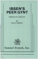 Ibsen's Peer Gynt : American version  Cover Image