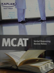 MCAT verbal reasoning review notes. Cover Image