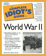 The complete idiot's guide to World War II  Cover Image