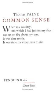 Common sense  Cover Image