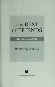 The best of friends : Martha and me  Cover Image