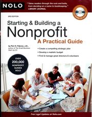 Starting & building a nonprofit : a practical guide  Cover Image